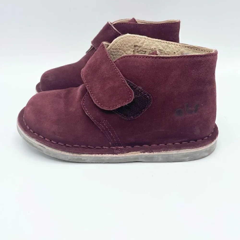OTS maroon suede Chelsea boots - size T 25 (euro size)